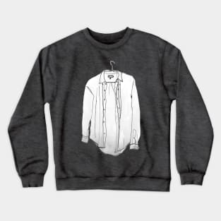 Shirt - dress shirt ink drawing Crewneck Sweatshirt